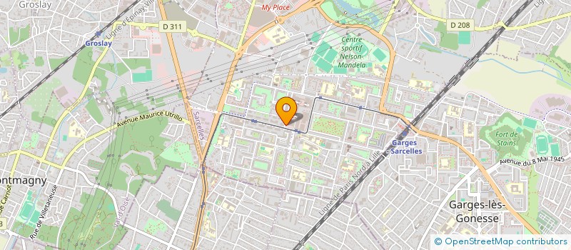 localisation de l'entreprise MONSIEUR CLAREL MAUVAIS  SARCELLES