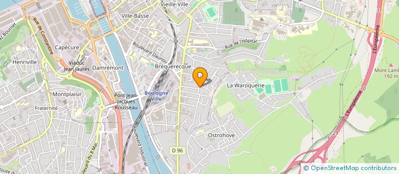 localisation de l'entreprise MONSIEUR CLARENCE BONNIERE à BOULOGNE-SUR-MER