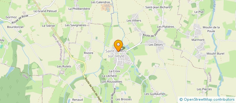 localisation de l'entreprise MONSIEUR CLARENCE GUILLET  SAINT-JULIEN-SUR-VEYLE