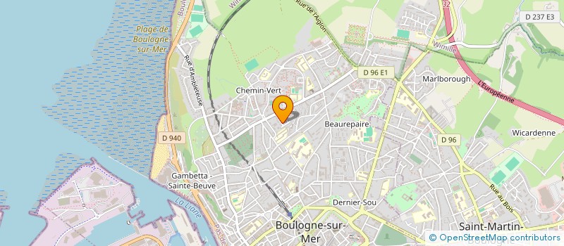 localisation de l'entreprise MONSIEUR CLARENCE MACQUET  BOULOGNE-SUR-MER