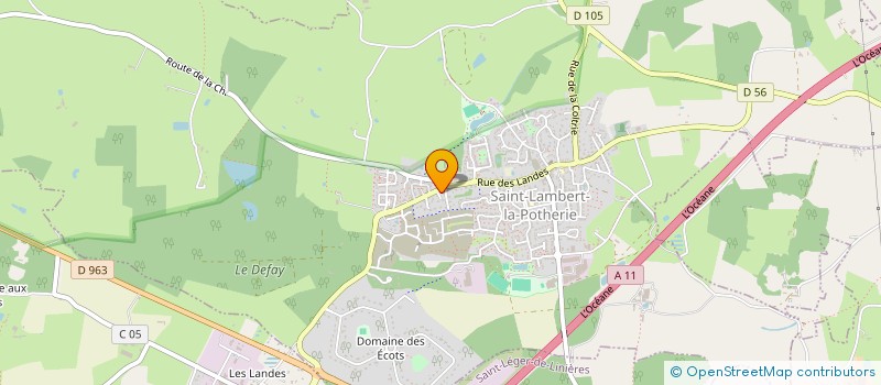 localisation de l'entreprise MONSIEUR CLARENCE MAXIMIN  SAINT-LAMBERT-LA-POTHERIE