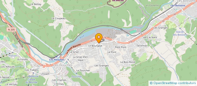 localisation de l'entreprise MONSIEUR CLARENCE PORTEOUS  LES HOUCHES