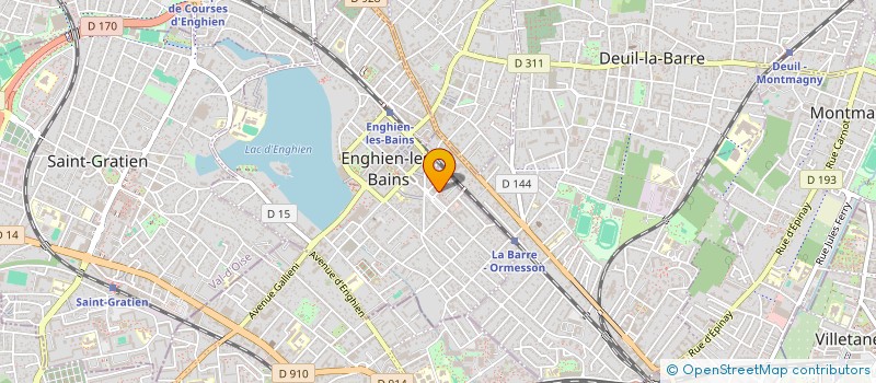 localisation de l'entreprise MONSIEUR CLARENCE THERESIN  ENGHIEN-LES-BAINS