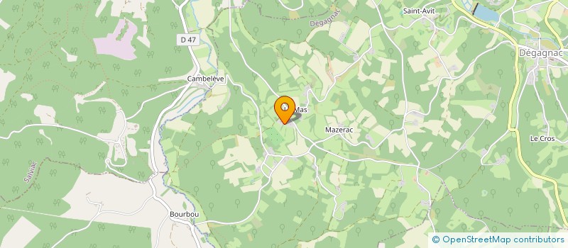 localisation de l'entreprise MONSIEUR CLARVAIR SINONKPON  DEGAGNAC