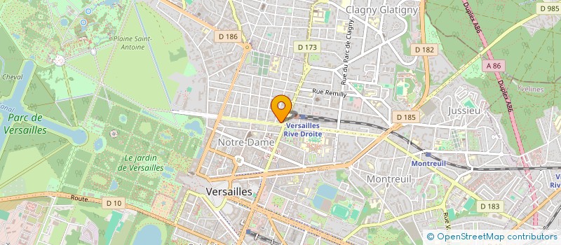 localisation de l'entreprise MONSIEUR CLAUDA JACOPINA à VERSAILLES