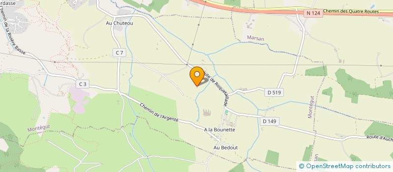 localisation de l'entreprise MONSIEUR CLAUDE ABADIE  PESSAN