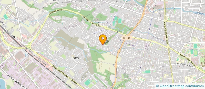 localisation de l'entreprise MONSIEUR CLAUDE ABADIE à LONS