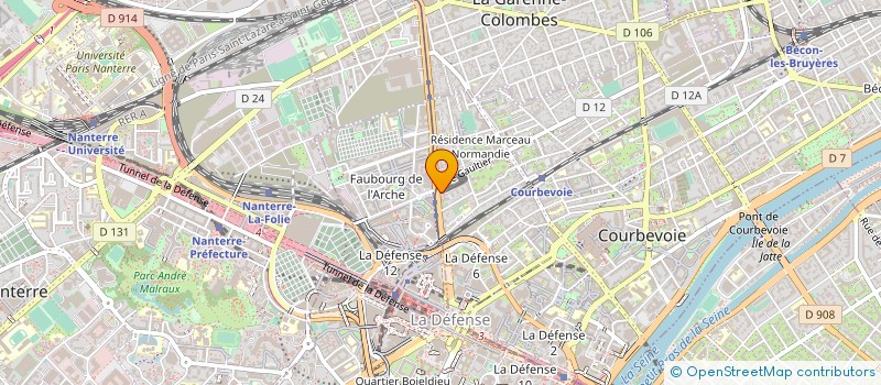 localisation de l'entreprise MONSIEUR CLAUDE ADAM à COURBEVOIE
