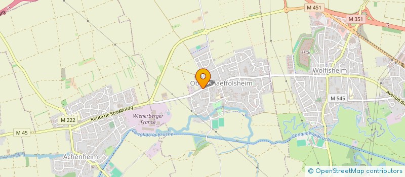 localisation de l'entreprise MONSIEUR CLAUDE ADAM  OBERSCHAEFFOLSHEIM