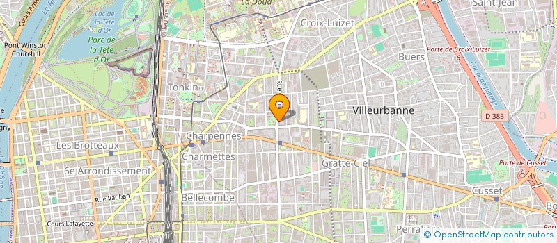 localisation de l'entreprise MONSIEUR CLAUDE AFRIAT à VILLEURBANNE