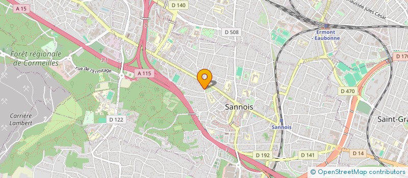 localisation de l'entreprise MONSIEUR CLAUDE AGOSTINHO  SANNOIS