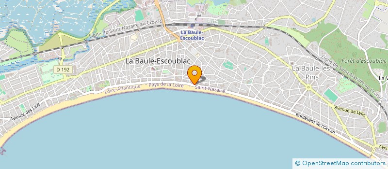 localisation de l'entreprise MONSIEUR CLAUDE AIRAUD à LA BAULE-ESCOUBLAC