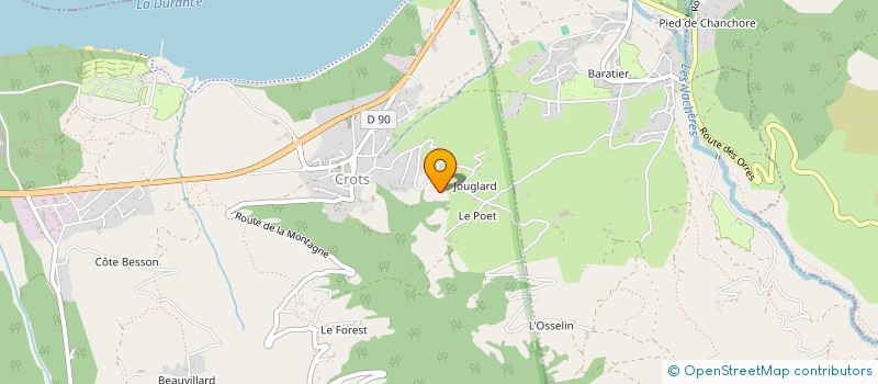 localisation de l'entreprise MONSIEUR CLAUDE ALBRAND  CROTS