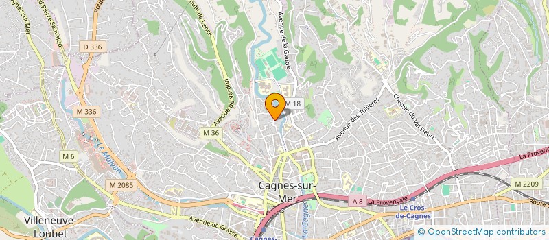 localisation de l'entreprise MONSIEUR CLAUDE ALLAVENA à CAGNES-SUR-MER