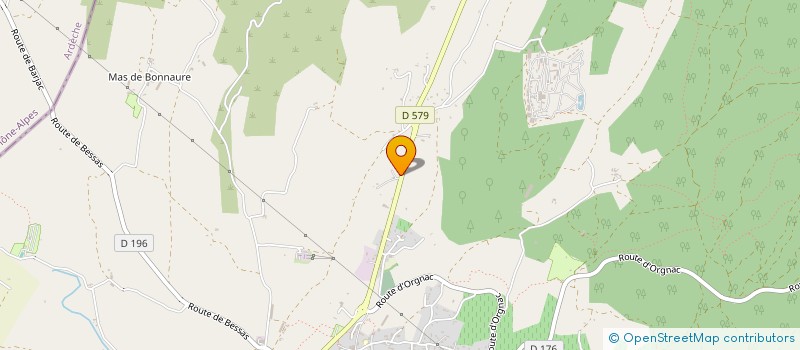 localisation de l'entreprise MONSIEUR CLAUDE ALLIO  BARJAC