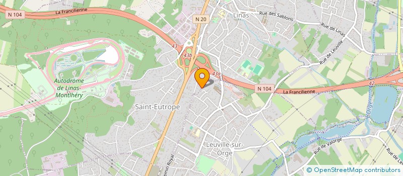 localisation de l'entreprise MONSIEUR CLAUDE ALVES à LINAS
