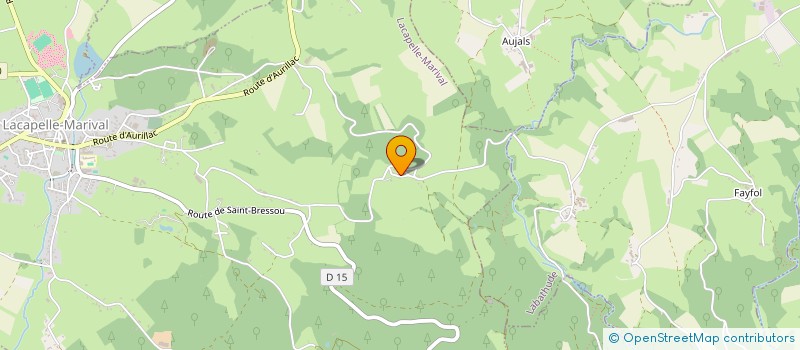 localisation de l'entreprise MONSIEUR CLAUDE AMADIEU  LACAPELLE-MARIVAL