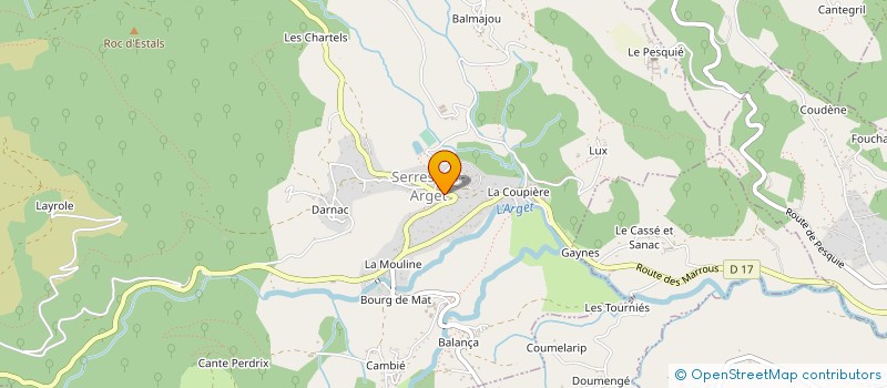 localisation de l'entreprise MONSIEUR CLAUDE AMAOUCHE à SERRES-SUR-ARGET
