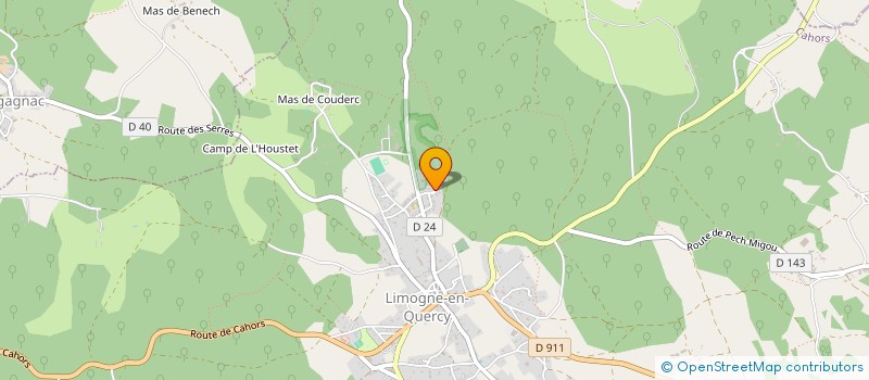 localisation de l'entreprise MONSIEUR CLAUDE AMIEL  LIMOGNE-EN-QUERCY