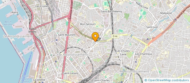 localisation de l'entreprise MONSIEUR CLAUDE ANDRE  MARSEILLE
