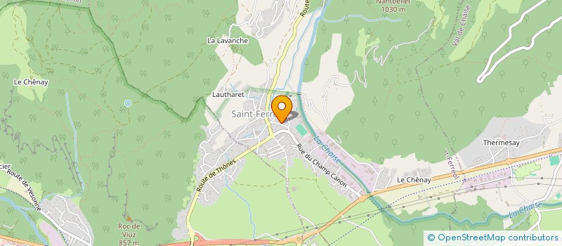 localisation de l'entreprise MONSIEUR CLAUDE-ANDRE METRAL  SAINT-FERREOL