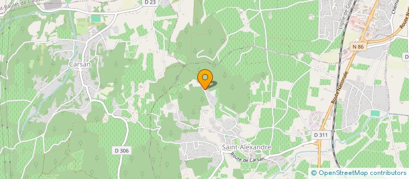 localisation de l'entreprise MONSIEUR CLAUDE-ANDRE REBORD  SAINT-ALEXANDRE