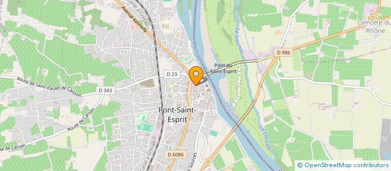 localisation de l'entreprise MONSIEUR CLAUDE ANDURAND  PONT-SAINT-ESPRIT