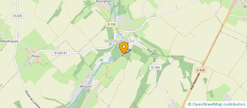 localisation de l'entreprise MONSIEUR CLAUDE ANSEL  REMILLY-WIRQUIN