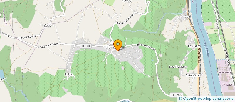 localisation de l'entreprise MONSIEUR CLAUDE ANTOINE VALENTI à TALENCIEUX