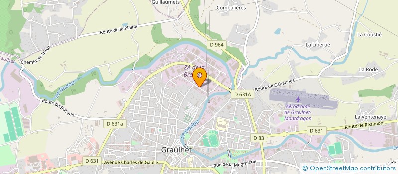 localisation de l'entreprise MONSIEUR CLAUDE ARGOU  GRAULHET