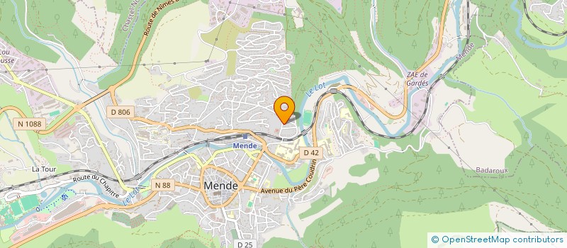 localisation de l'entreprise MONSIEUR CLAUDE ARNAL  MENDE