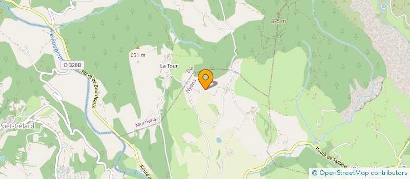 localisation de l'entreprise MONSIEUR CLAUDE ARNAUD  BOURDEAUX