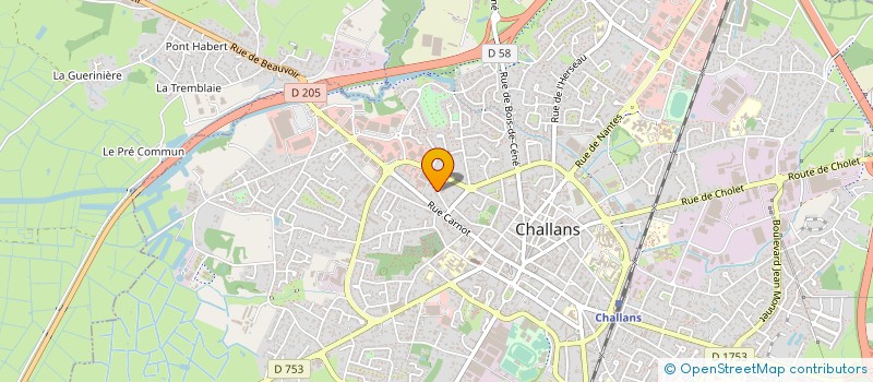 localisation de l'entreprise MONSIEUR CLAUDE ARNAUDEAU à CHALLANS