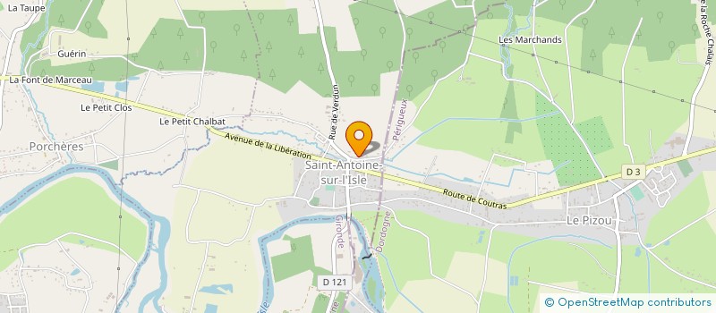 localisation de l'entreprise MONSIEUR CLAUDE ARRIETA à ST-SEURIN-SUR-L ISLE