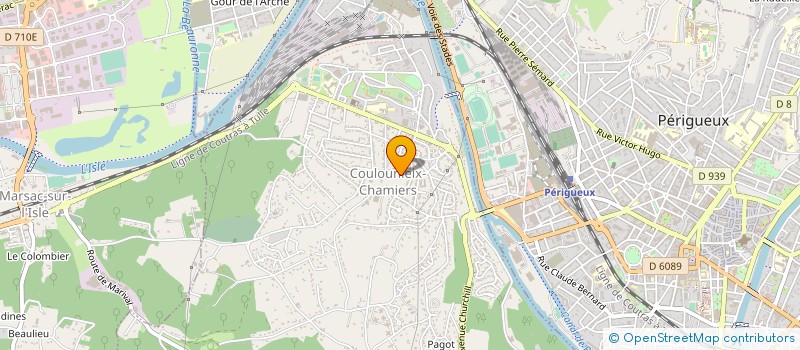 localisation de l'entreprise MONSIEUR CLAUDE ASTANIERE  COULOUNIEIX-CHAMIERS