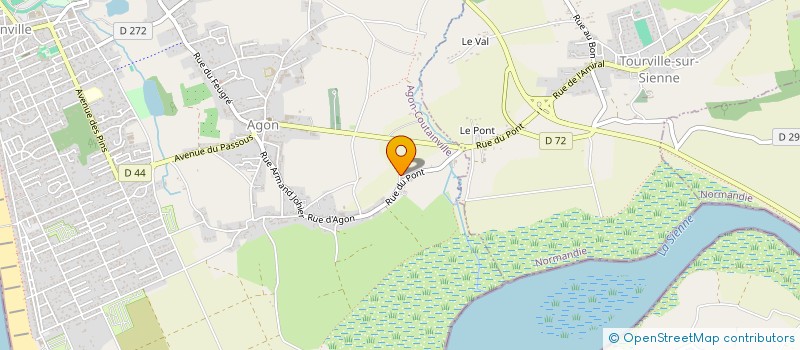 localisation de l'entreprise MONSIEUR CLAUDE AUBERT  AGON-COUTAINVILLE