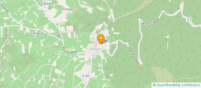 localisation de l'entreprise MONSIEUR CLAUDE AUBERT  FLASSAN