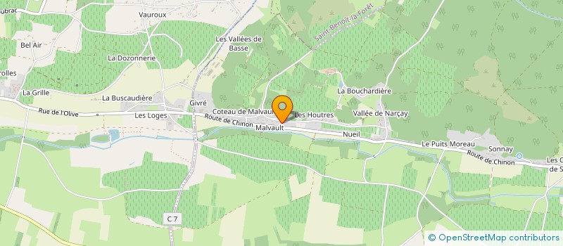 localisation de l'entreprise MONSIEUR CLAUDE AUBERT à CRAVANT-LES-COTEAUX