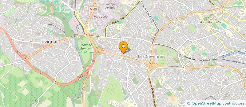 localisation de l'entreprise MONSIEUR CLAUDE AUBERT à MONTPELLIER