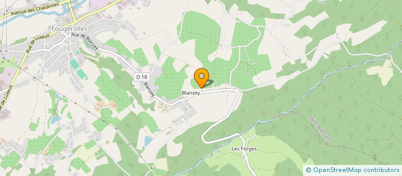 localisation de l'entreprise MONSIEUR CLAUDE AUBRY  FOUGEROLLES-SAINT-VALBERT