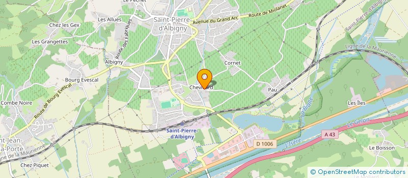 localisation de l'entreprise MONSIEUR CLAUDE AUDIER  SAINT-PIERRE-D ALBIGNY