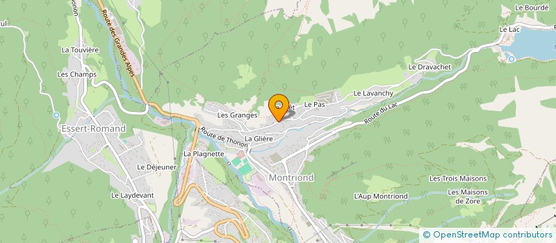 localisation de l'entreprise MONSIEUR CLAUDE AUGRAS  MONTRIOND