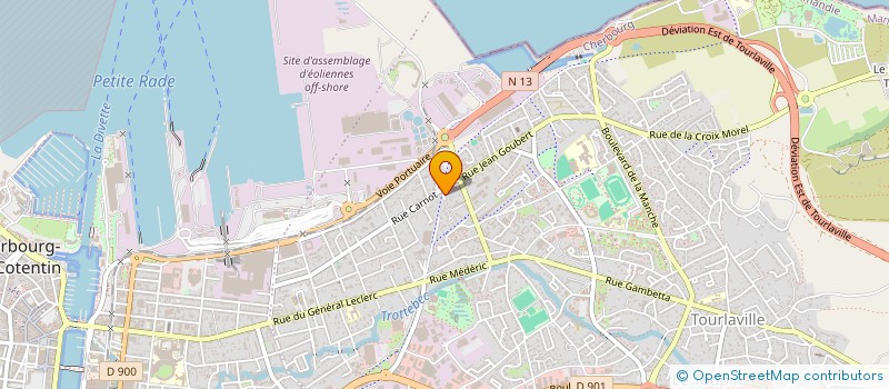 localisation de l'entreprise MONSIEUR CLAUDE AUMONT  CHERBOURG-EN-COTENTIN