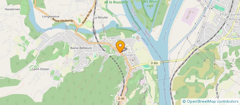 localisation de l'entreprise MONSIEUR CLAUDE AUTARD  VIVIERS