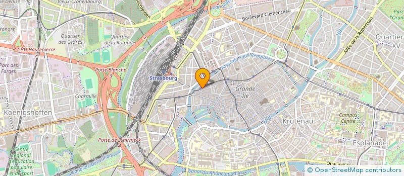 localisation de l'entreprise MONSIEUR CLAUDE AUTHELAIN à STRASBOURG