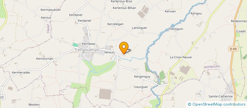 localisation de l'entreprise MONSIEUR CLAUDE AUTRET  TREFLAOUENAN