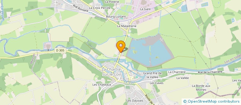 localisation de l'entreprise MONSIEUR CLAUDE AVELINE à LA CHARTRE-SUR-LE-LOIR