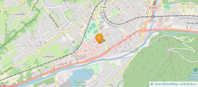 localisation de l'entreprise MONSIEUR CLAUDE AVOLA  ALBERTVILLE