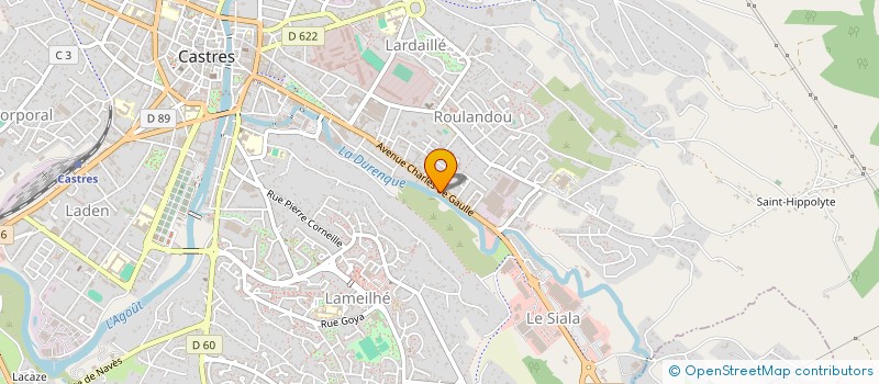 localisation de l'entreprise MONSIEUR CLAUDE AZEMA  CASTRES