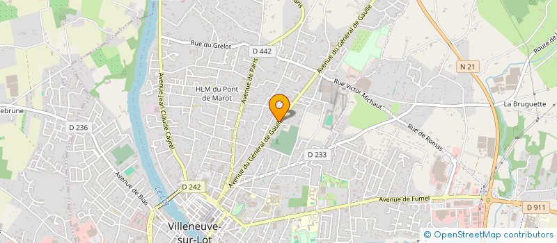 localisation de l'entreprise MONSIEUR CLAUDE BABOULENE  VILLENEUVE-SUR-LOT